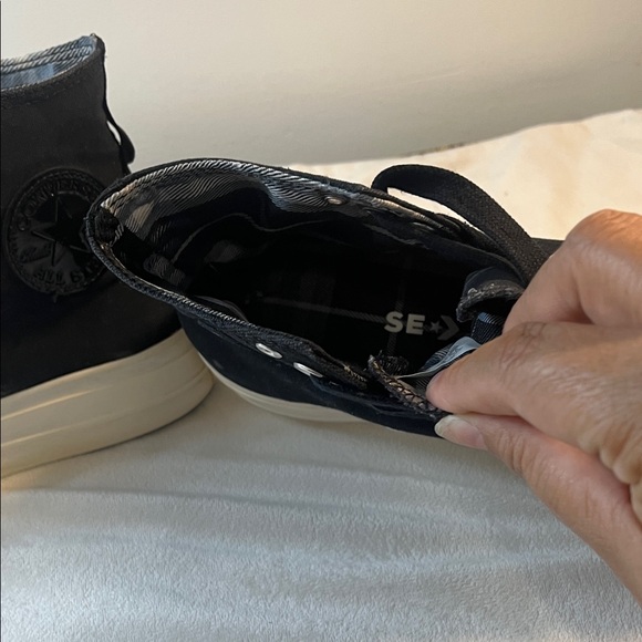 Converse Black High-Tops with White Accents - Picture 14 of 17